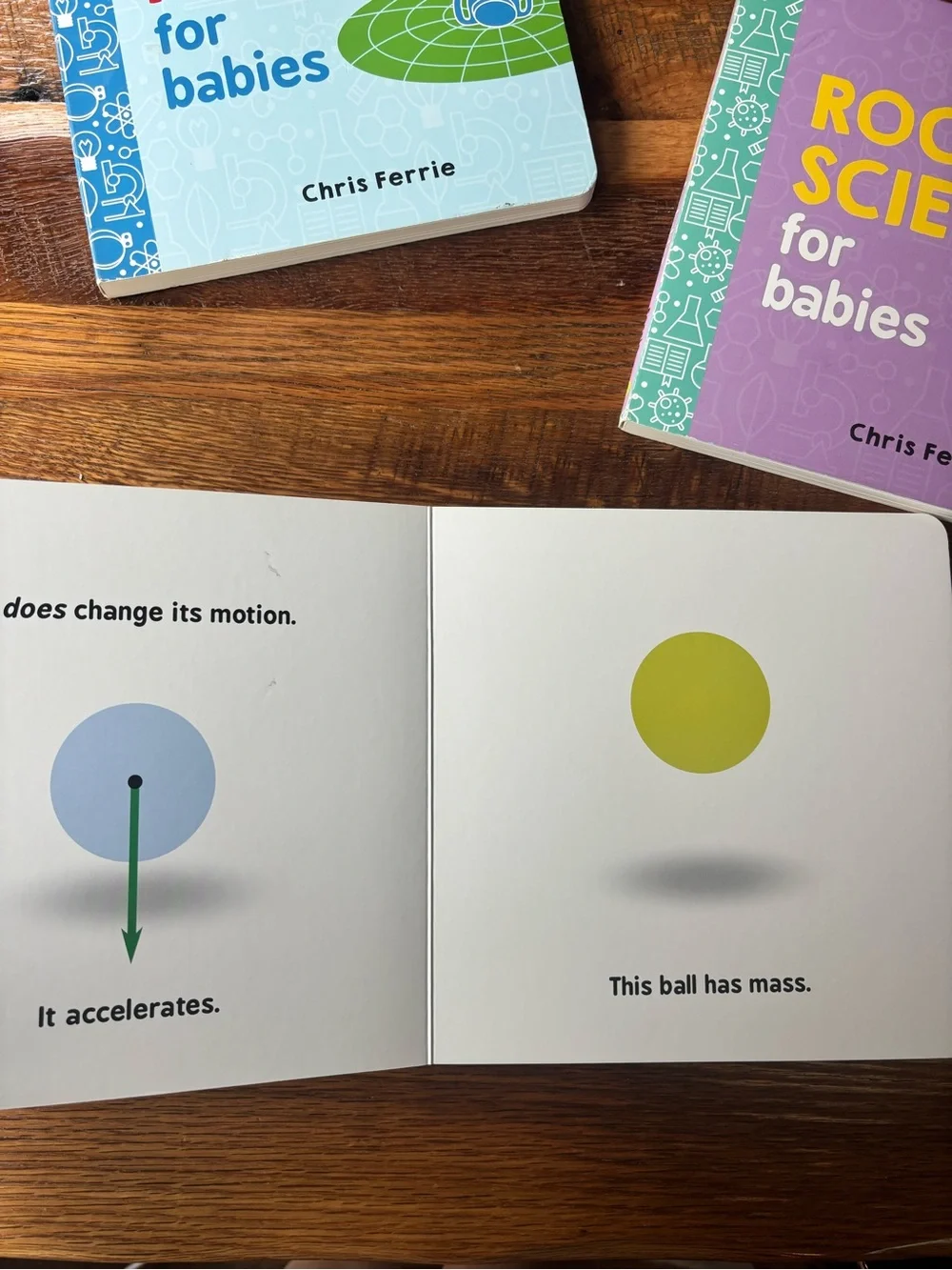 Baby Science Board Book Set - Green, Purple, Light Blue